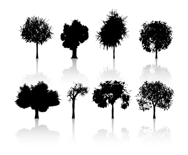 Zestaw drzew — Wektor stockowy
