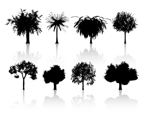 stock vector Trees set