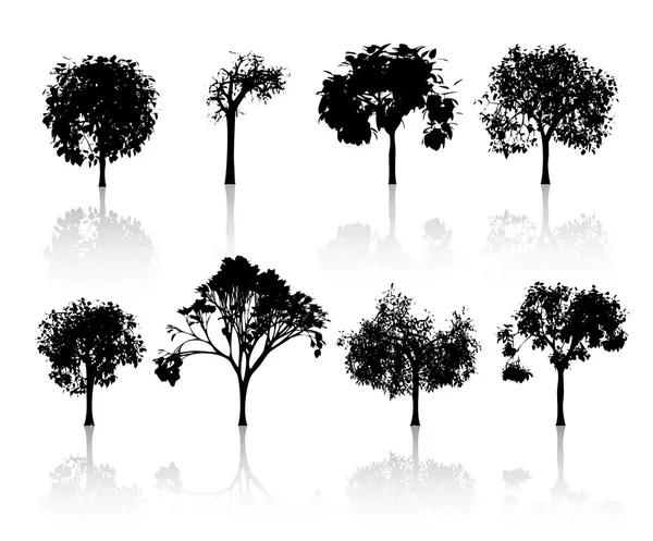 stock vector Trees set