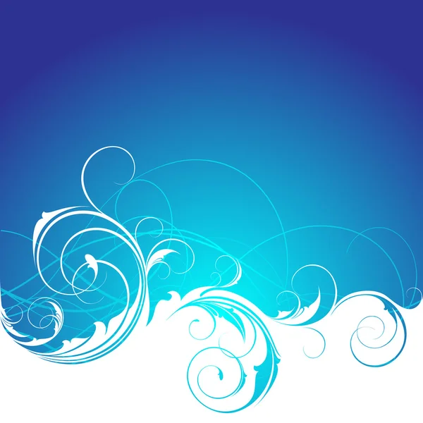 Ondes bleu — Image vectorielle