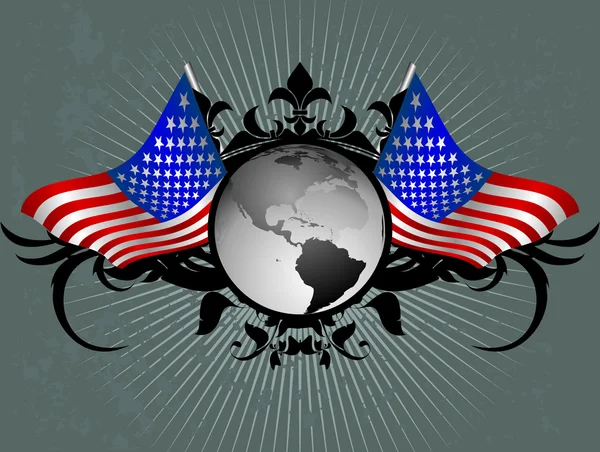 ΗΠΑ κόσμο — Διανυσματικό Αρχείο