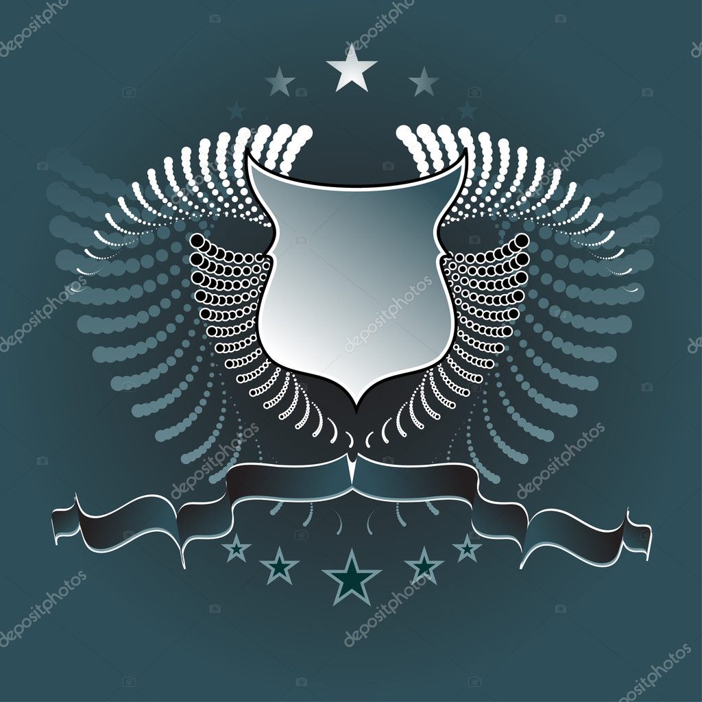 Shield Wings — Stock Vector © Kjolak 3433620