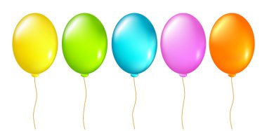 Baloons set clipart