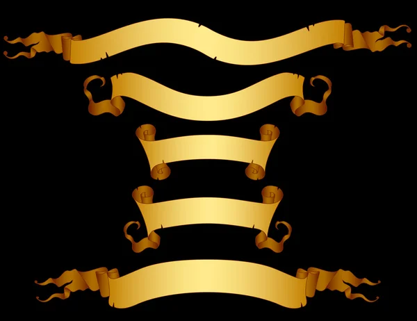 Set of ribbons Royalty Free Stock Vectors