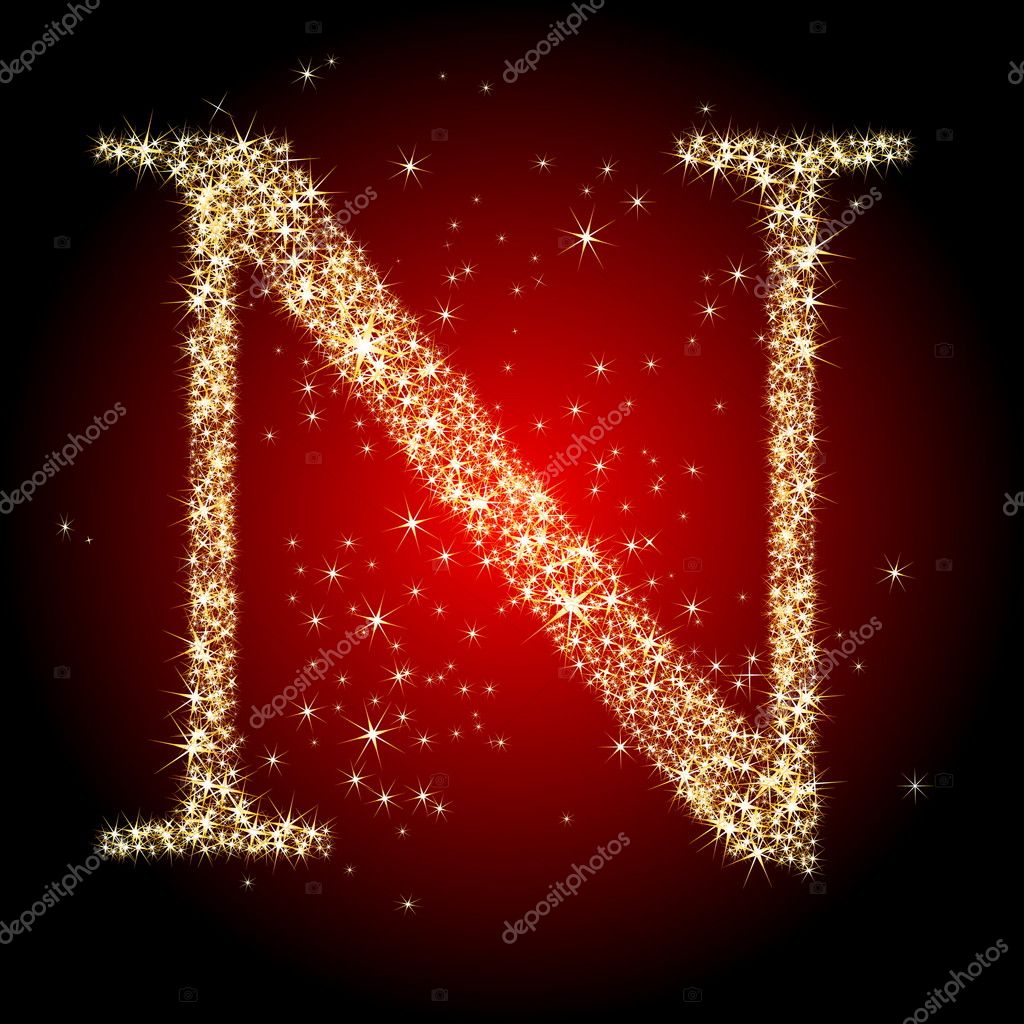 Buchstabe n — Stockvektor © kjolak #3442239