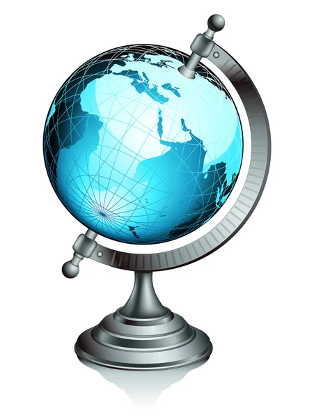Ancien globe terrestre — Image vectorielle