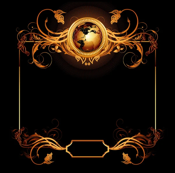 World with ornate Vector Graphics