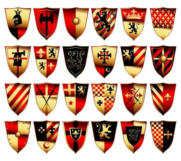 Set medievale — Vettoriale Stock