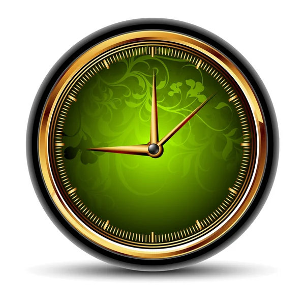 Relógios verdes — Vetor de Stock