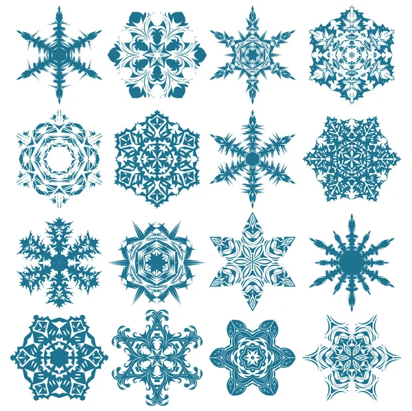 Flocons de neige de Noël — Image vectorielle