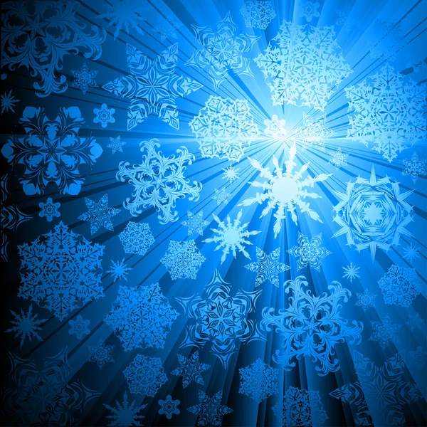 Χριστούγεννα νιφάδες χιονιού φόντο — Διανυσματικό Αρχείο
