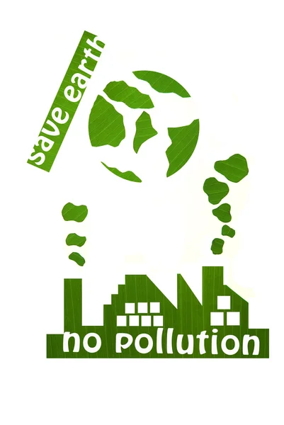 Save earth from pollution — Stock Photo, Image