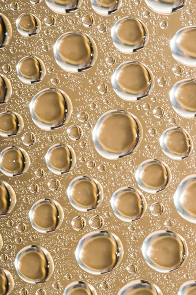 Золоті абстрактні бульбашки води — стокове фото