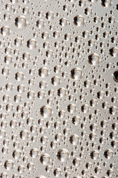 Zilveren waterdruppels — Stok fotoğraf