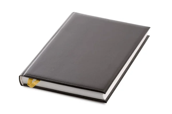 Isolated black notebook organailzer — Stock Photo, Image