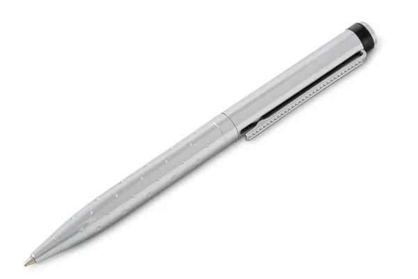 Изолированная металлическая ручка — стоковое фото