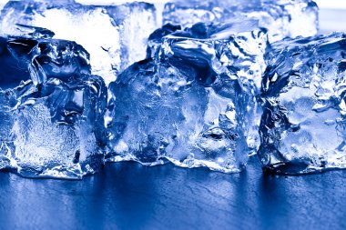 Closeup ice cubes clipart