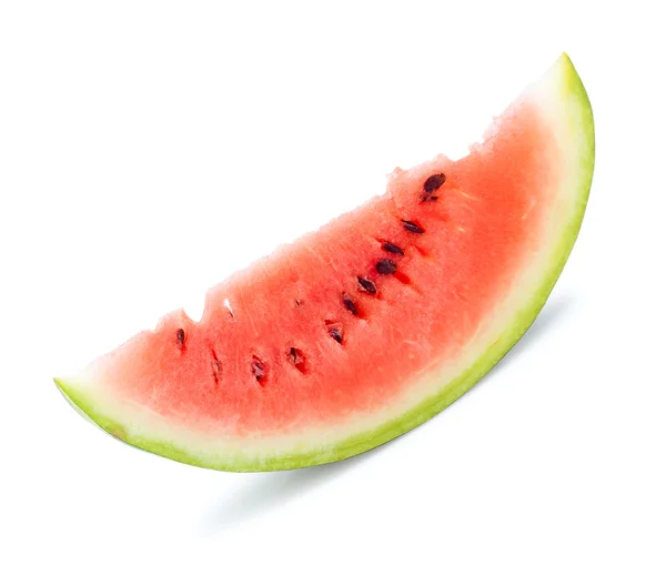 Geïsoleerde segment van water meloen — Stockfoto