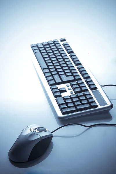 Büro-Tastatur und -Maus — Stockfoto