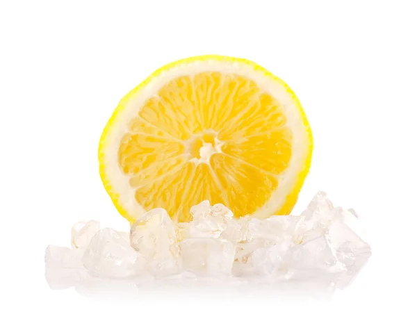 柠檬和冰 — 图库照片
