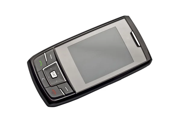 Isolated black cellphone — Stock Photo, Image