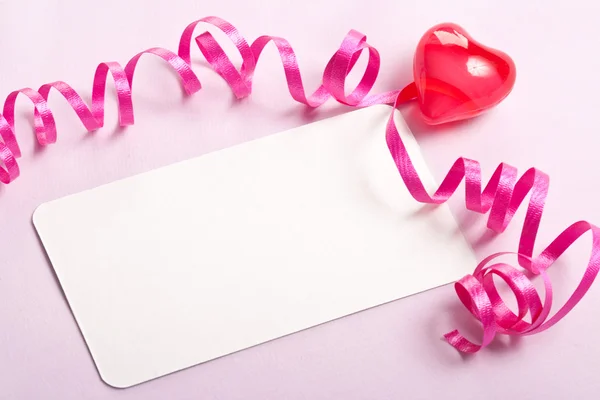 Carta bianca sfondo San Valentino — Foto Stock
