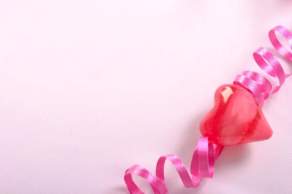 Pink valentine horizontal — Stock Photo, Image
