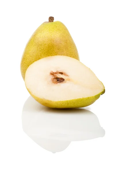 Isolerade päron med eftertanke — Stockfoto