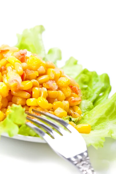 Salada de close-up de noz de cedro — Fotografia de Stock