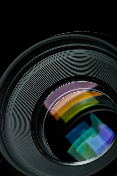 Closeup objektiv fotoaparátu — Stock fotografie