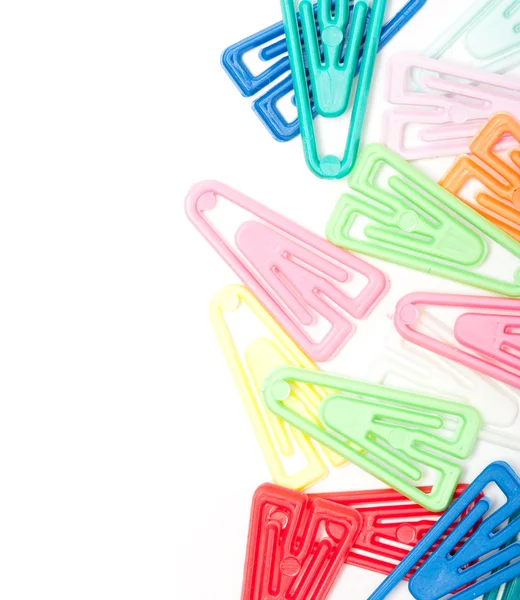 Plastic office clips — Stock Photo, Image