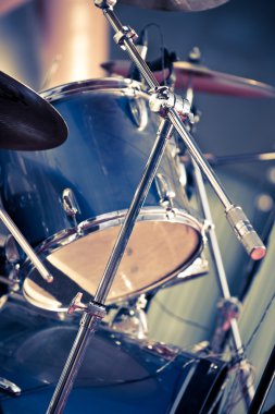 Closeup musical drums clipart