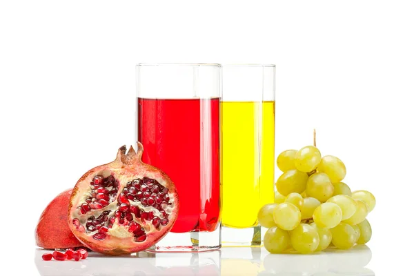 Grape and pomegranate — Stock Photo, Image
