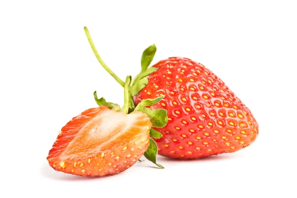 Isolerade jordgubbar — Stockfoto