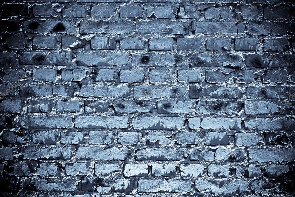 Blue brickwall — Stock Photo © chesterf #3450802