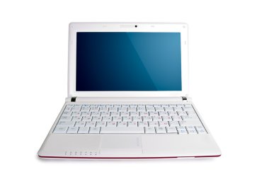 beyaz izole netbook