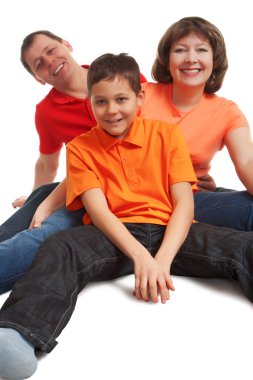 Happy family clipart