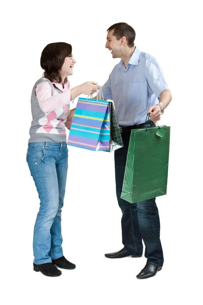 Glückliches Einkaufen — Stockfoto