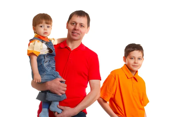 Padre y sus hijos —  Fotos de Stock