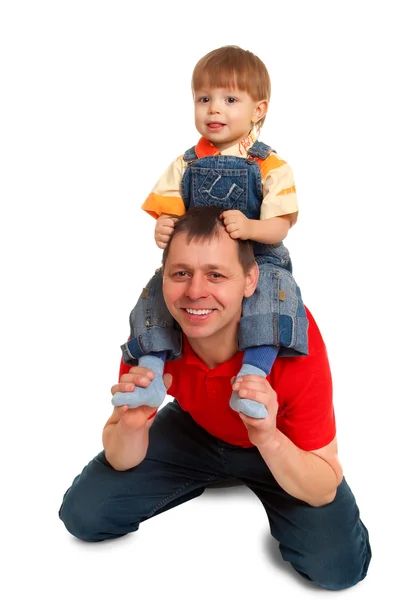 Father and son playing — Stock Photo, Image