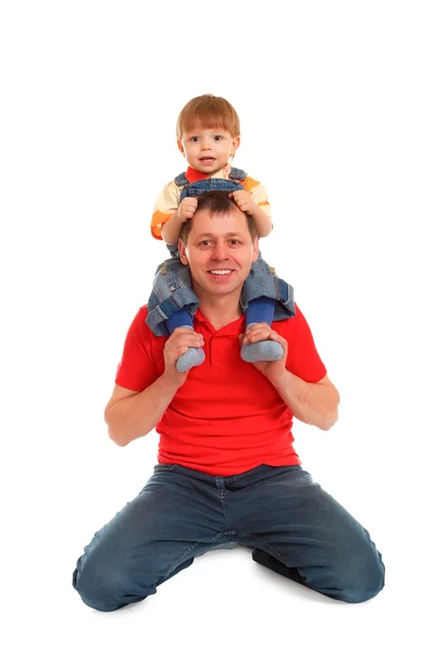 Mann spielt mit Sohn — Stockfoto