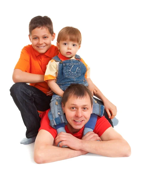 Men half of family Royalty Free Stock Images