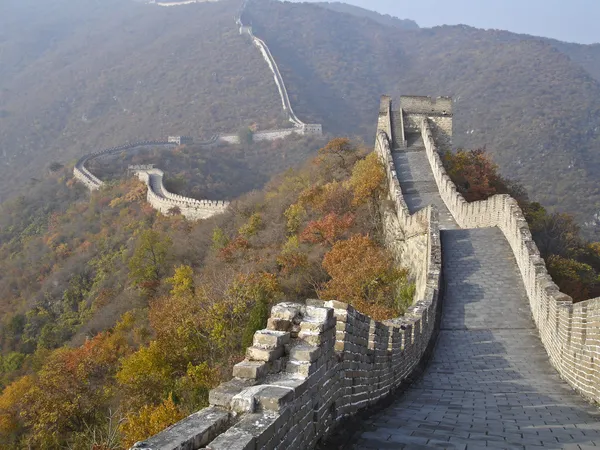 Grote china muur Rechtenvrije Stockfoto's