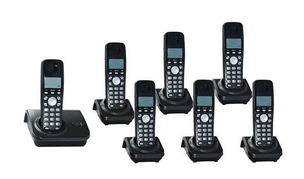 stock image Telephones on a white background