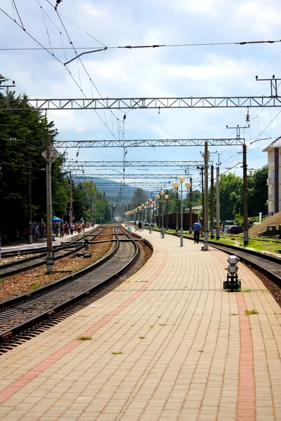 Estação ferroviária de Commuter — Fotografia de Stock