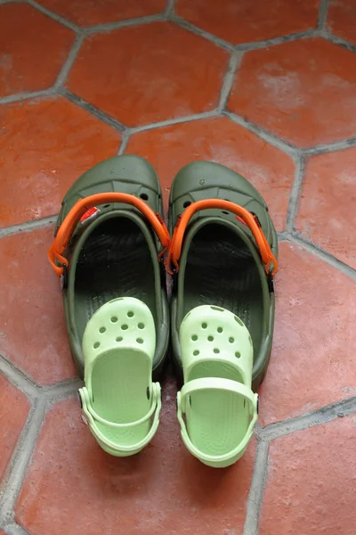 Sandálias familiares — Fotografia de Stock