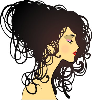 Woman feace clipart