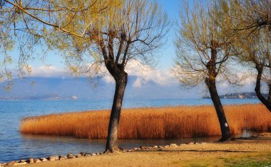 garda Gölü kıyısında İtalya .