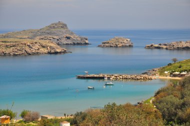 Lindos defne. Rodos Adası.