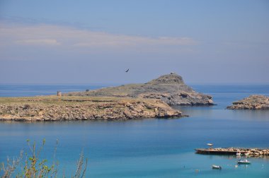 Lindos defne. Rodos Adası.